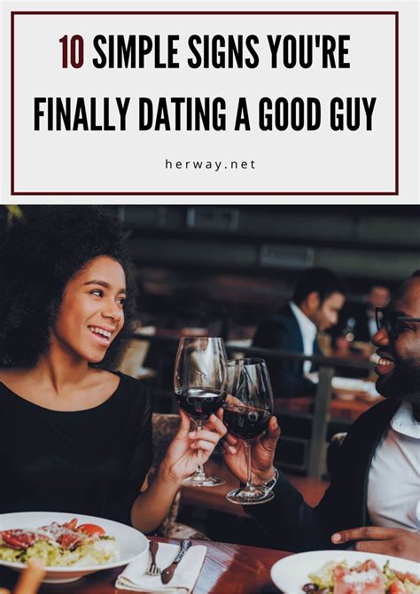 finally dating a good guy